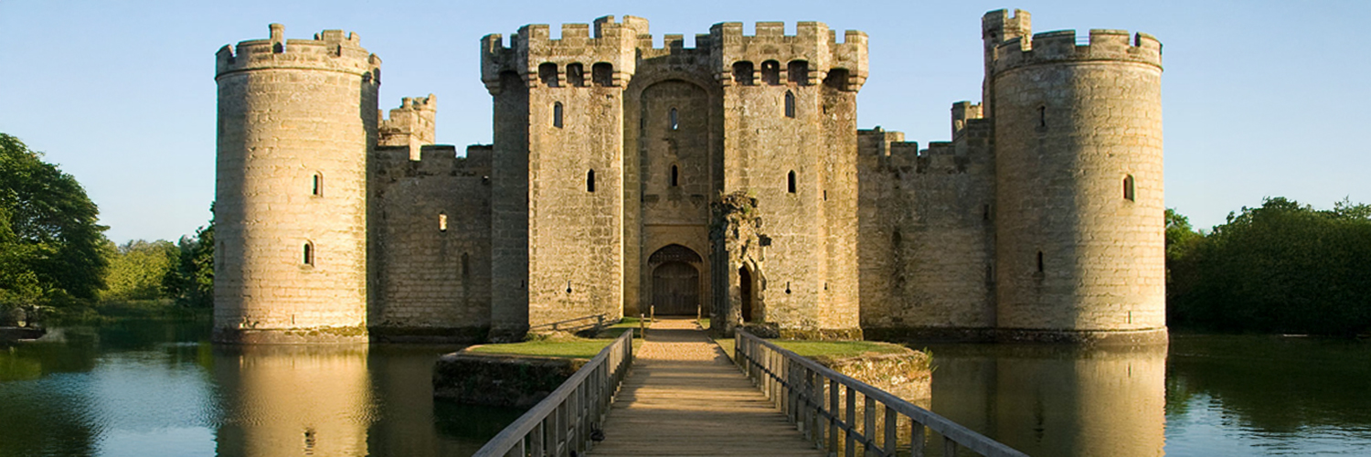 image showing Bodiam Castle which is near Park Farm Campsite