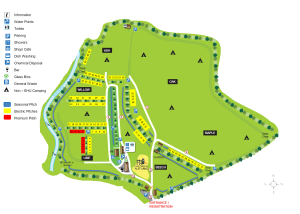 Map showing the best family campsite in Sussex