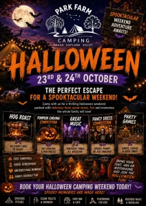 Park Farm Campsite Halloween party in East Sussex